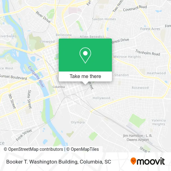 Booker T. Washington Building map