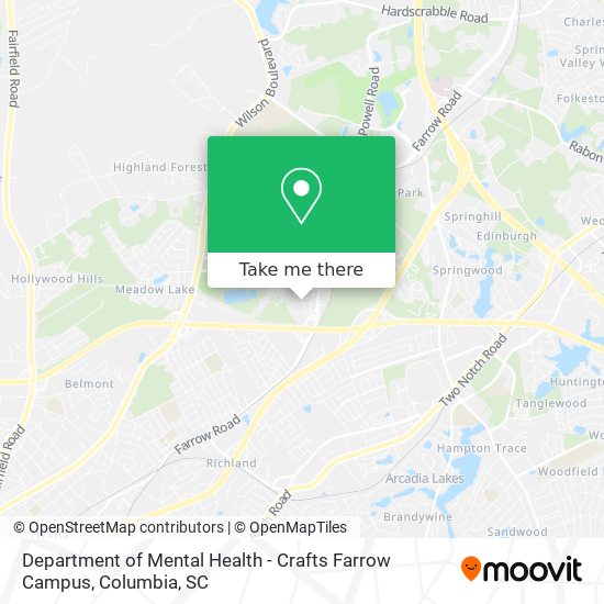Department of Mental Health - Crafts Farrow Campus map