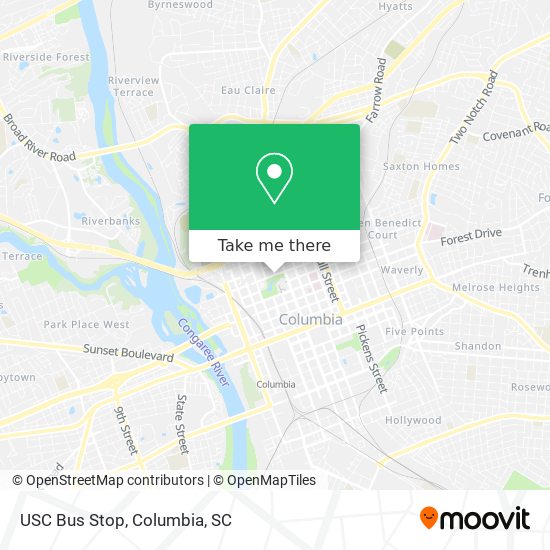 Mapa de USC Bus Stop