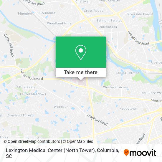 Lexington Medical Center (North Tower) map