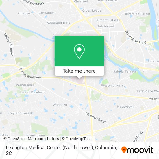 Mapa de Lexington Medical Center (North Tower)