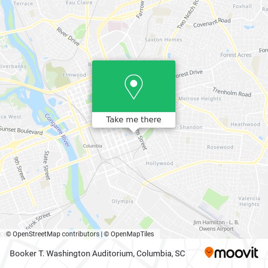 Booker T. Washington Auditorium map
