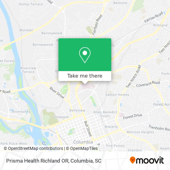 Mapa de Prisma Health Richland OR