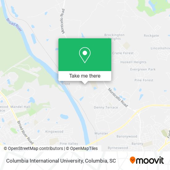 Columbia International University map