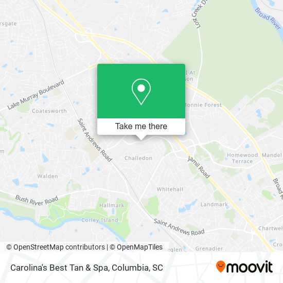 Carolina's Best Tan & Spa map