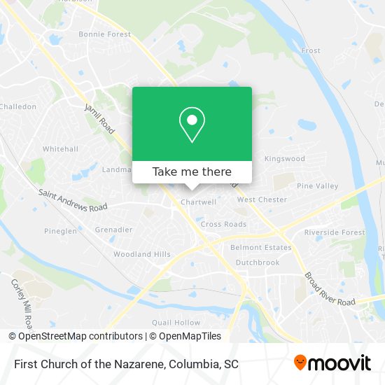 First Church of the Nazarene map