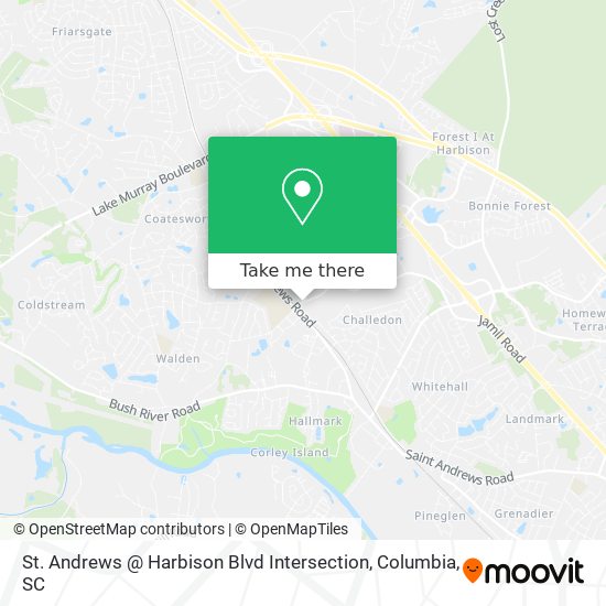 St. Andrews @ Harbison Blvd Intersection map