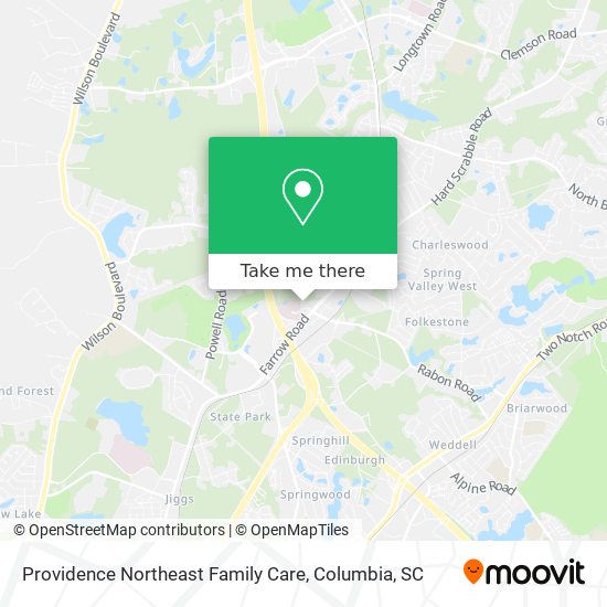 Mapa de Providence Northeast Family Care