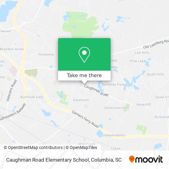 Mapa de Caughman Road Elementary School