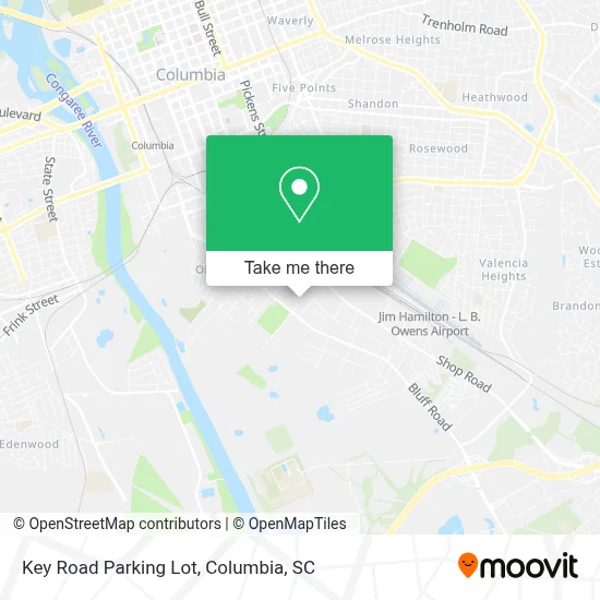 Key Road Parking Lot map