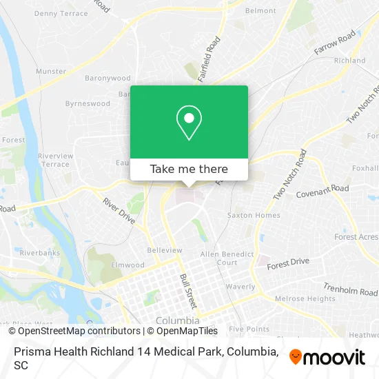 Mapa de Prisma Health Richland 14 Medical Park
