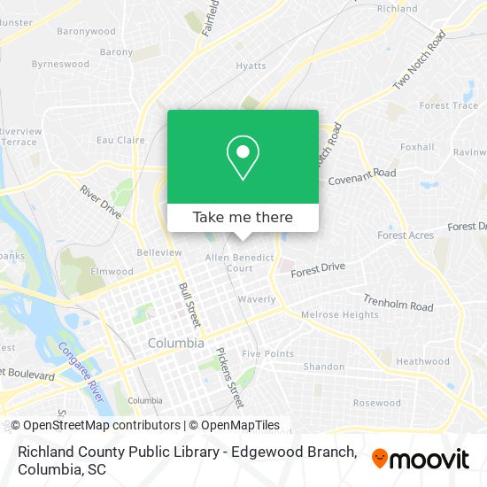 Richland County Public Library - Edgewood Branch map