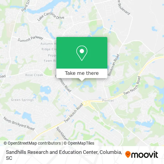 Sandhills Research and Education Center map