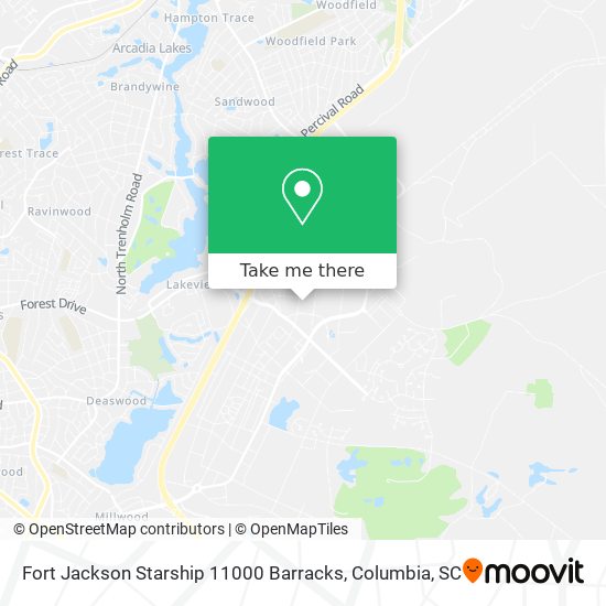 Fort Jackson Starship 11000 Barracks map