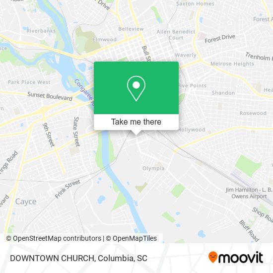 DOWNTOWN CHURCH map