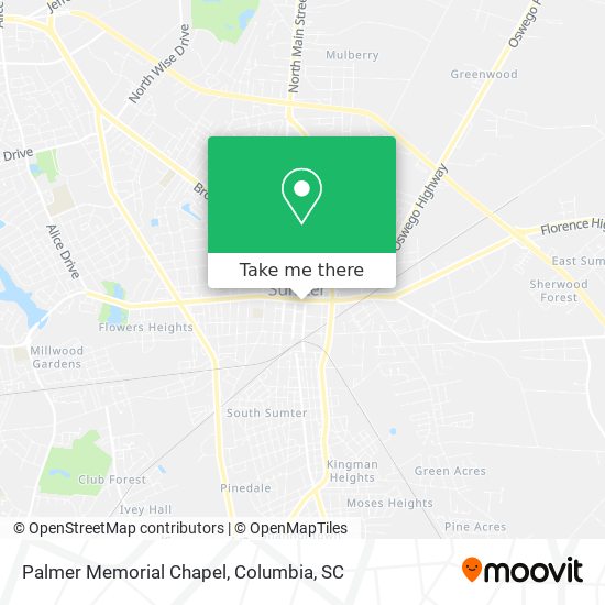 Mapa de Palmer Memorial Chapel