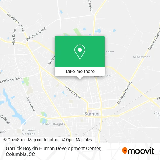 Garrick Boykin Human Development Center map