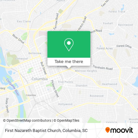First Nazareth Baptist Church map