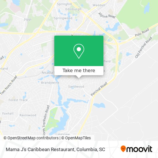 Mama J's Caribbean Restaurant map