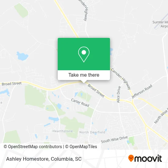Ashley Homestore map
