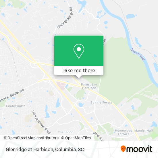 Glenridge at Harbison map