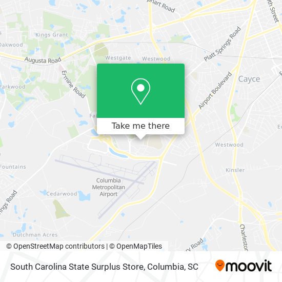Mapa de South Carolina State Surplus Store