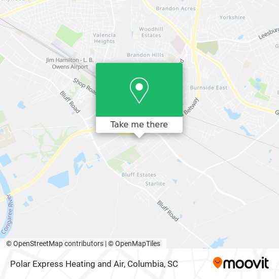 Mapa de Polar Express Heating and Air