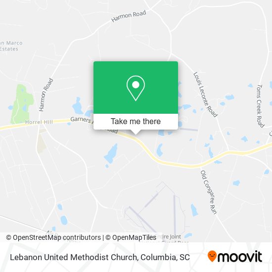 Lebanon United Methodist Church map