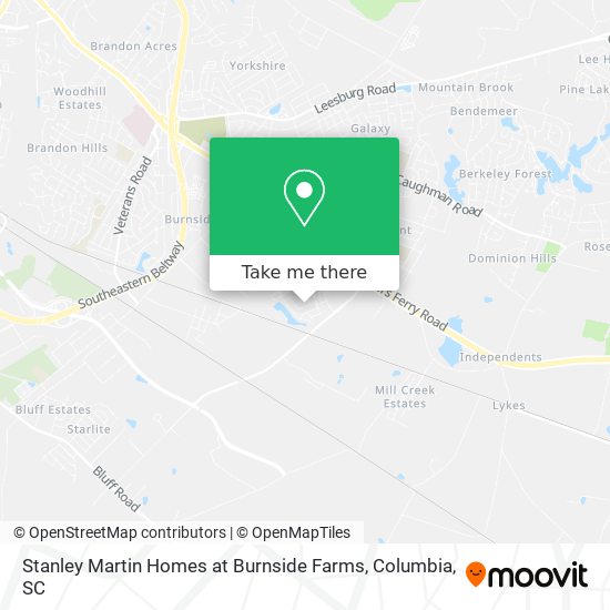 Stanley Martin Homes at Burnside Farms map