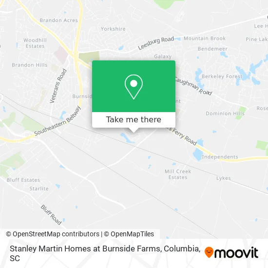 Stanley Martin Homes at Burnside Farms map