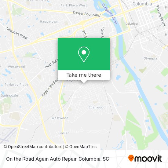 Mapa de On the Road Again Auto Repair
