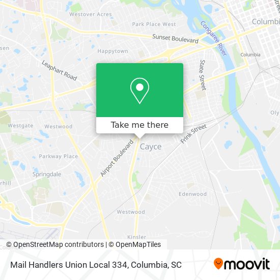 Mapa de Mail Handlers Union Local 334