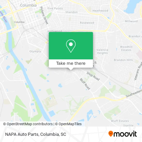 NAPA Auto Parts map