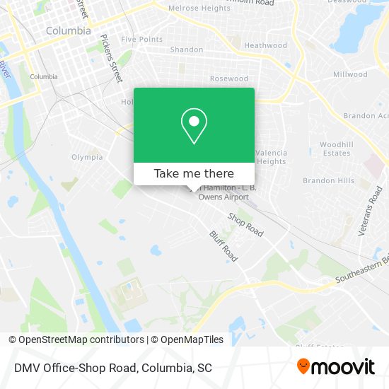 DMV Office-Shop Road map