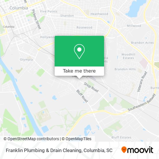 Mapa de Franklin Plumbing & Drain Cleaning