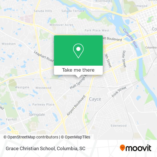 Grace Christian School map
