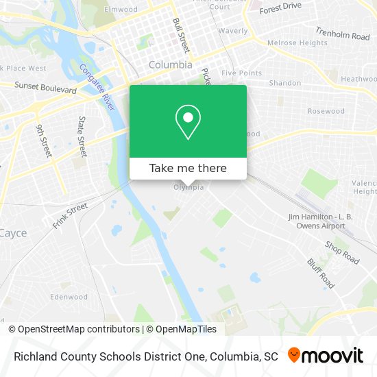 Richland County Schools District One map