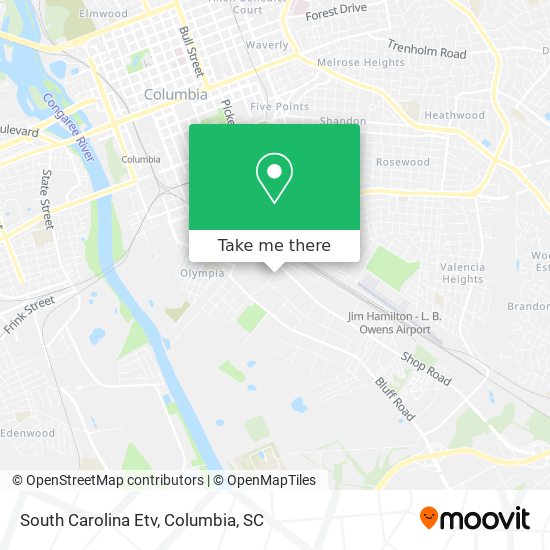 Mapa de South Carolina Etv