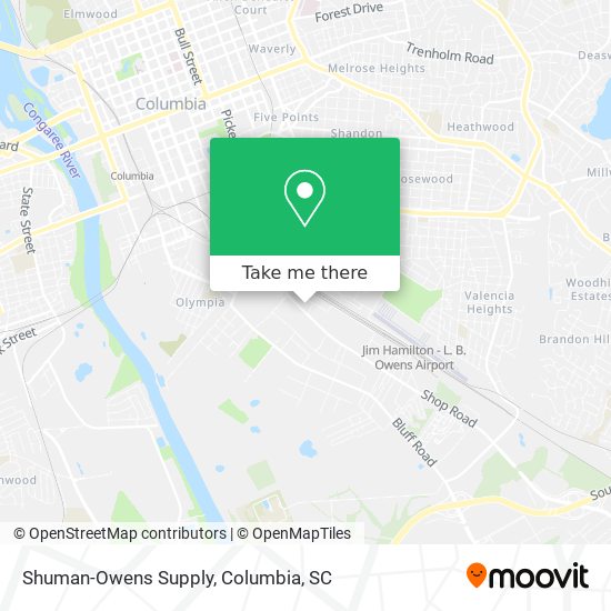 Shuman-Owens Supply map