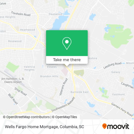 Wells Fargo Home Mortgage map