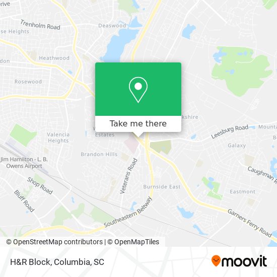 H&R Block map