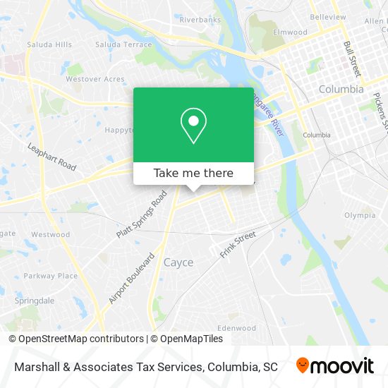 Marshall & Associates Tax Services map