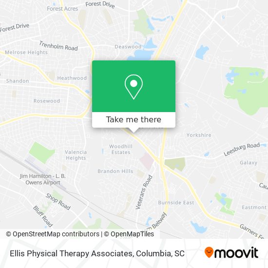 Mapa de Ellis Physical Therapy Associates