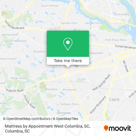 Mattress by Appointment West Columbia, SC map