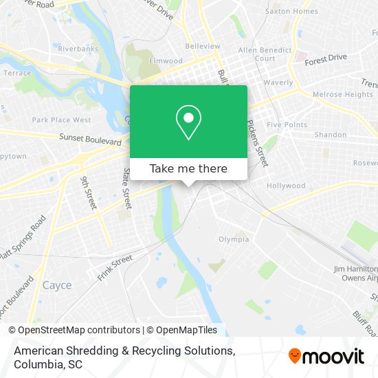 Mapa de American Shredding & Recycling Solutions