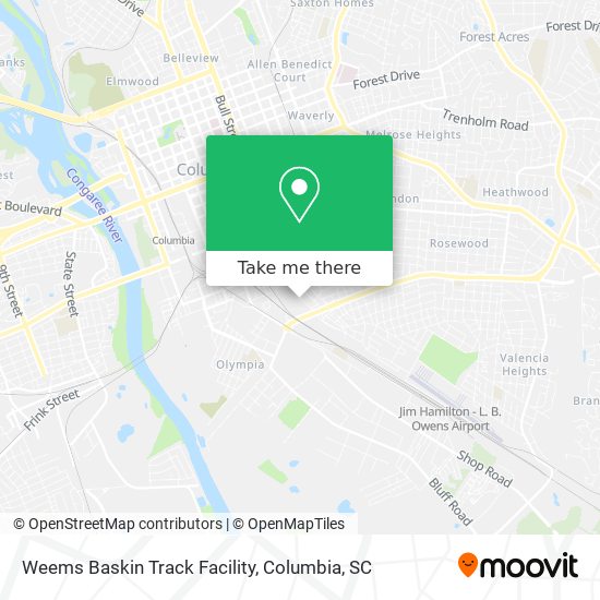 Weems Baskin Track Facility map