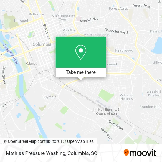 Mathias Pressure Washing map