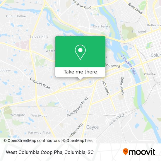 West Columbia Coop Pha map