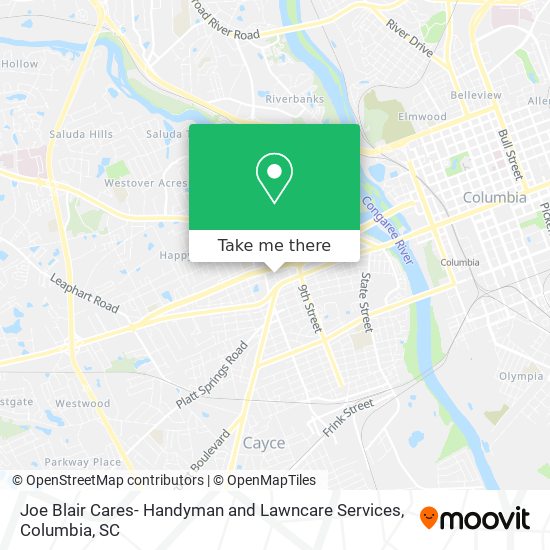 Joe Blair Cares- Handyman and Lawncare Services map