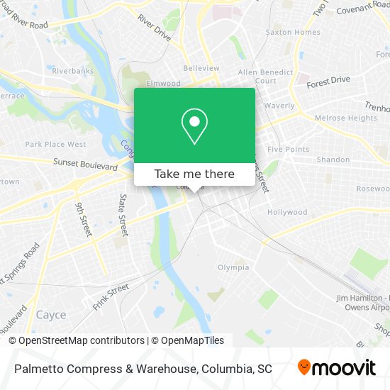 Palmetto Compress & Warehouse map